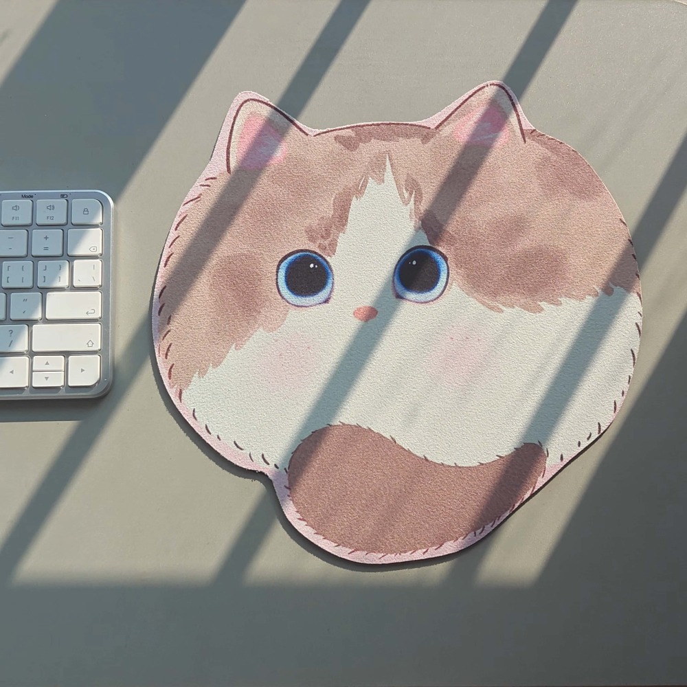 Desk Setup For Gaming - Kawaii Cat Mouse Pad Cute Animal