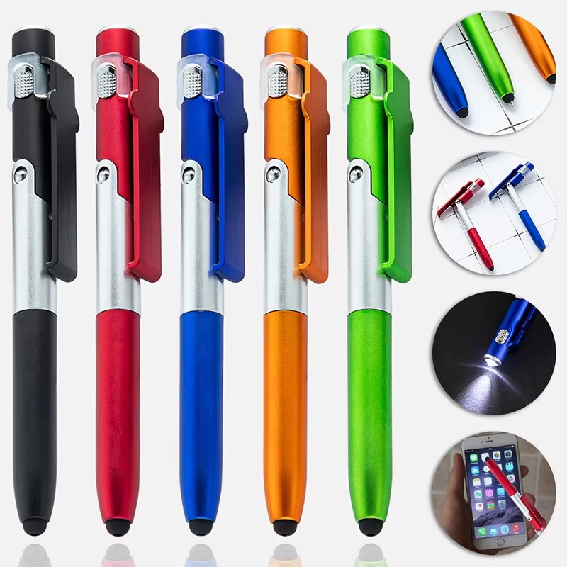 Dual Phone Holder - Multi-Function Toy Pen Four In One