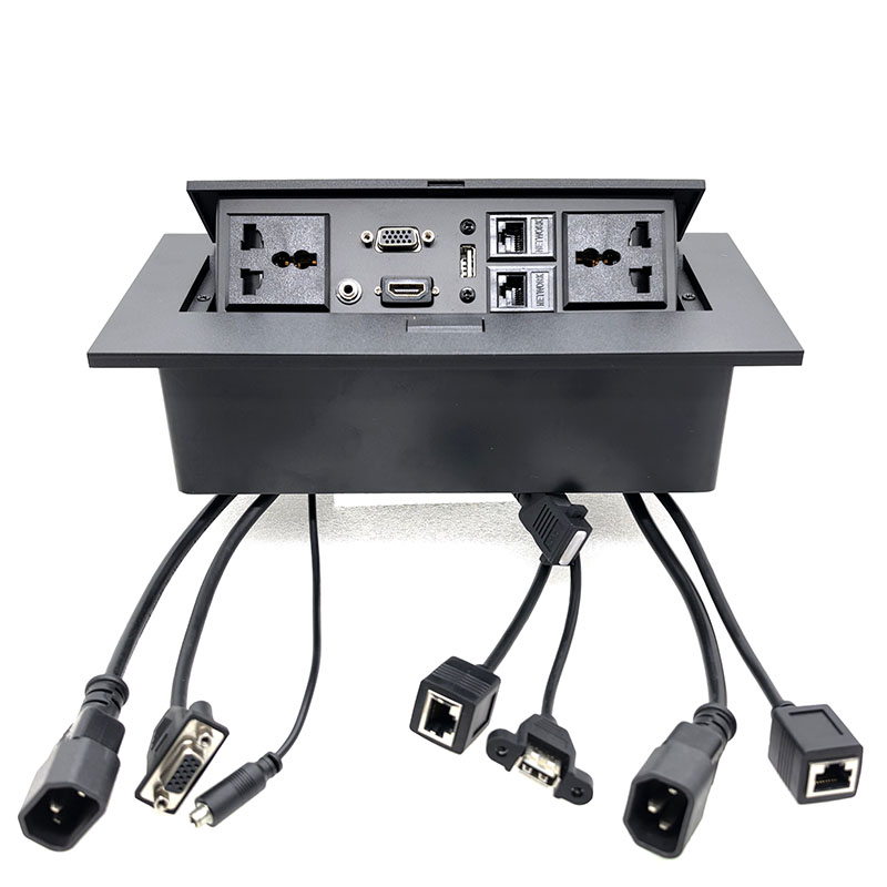 Desk Setup Hub - Pop-Up Hidden Socket All-in-One Desktop Jack