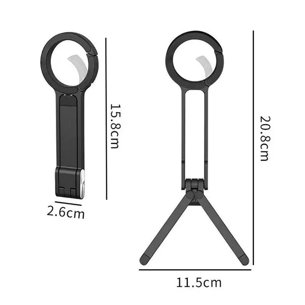 Dual Phone Holder - Alloy Phone Tripod Carabiner-Mounted For iPhone