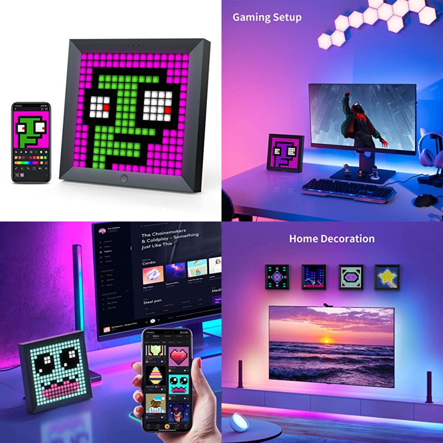 LED Light Pixel Display Panel  - Desk Setup For Gaming 评论和价格
