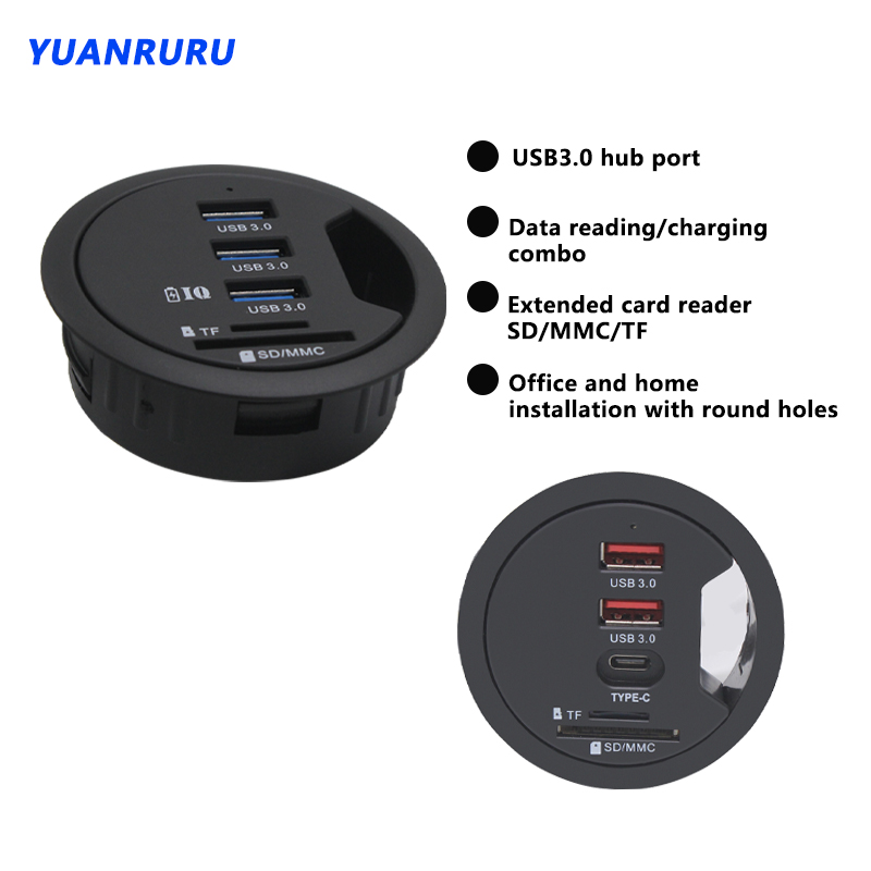 USB Hub USB 3.0 USB 2.0 Hub De - Desk Setup Hub 评论和价格