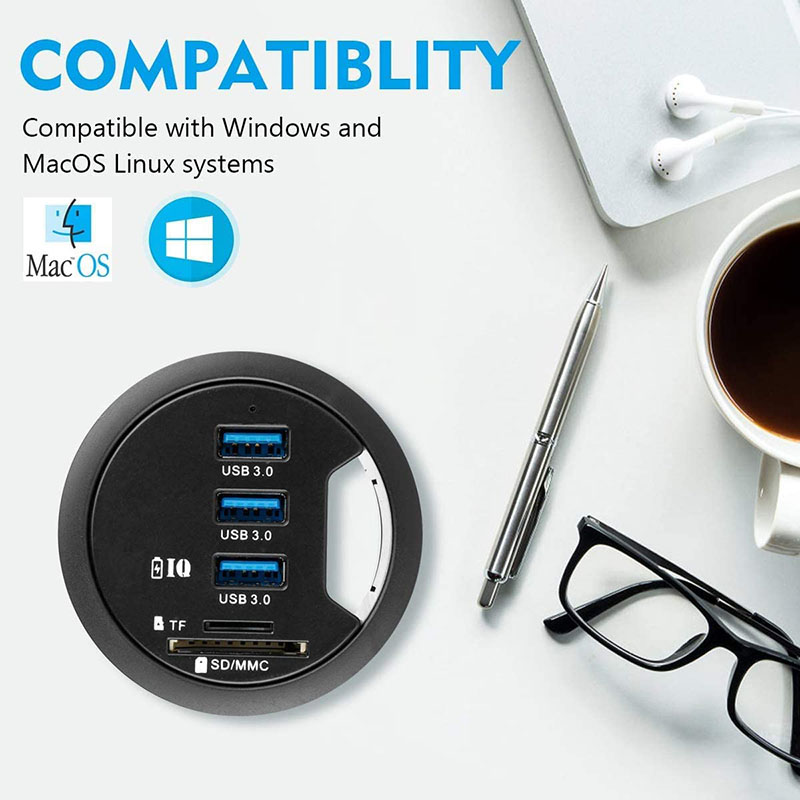 USB 3.0 HUB Adapter Charging M - Desk Setup Hub 评论和价格