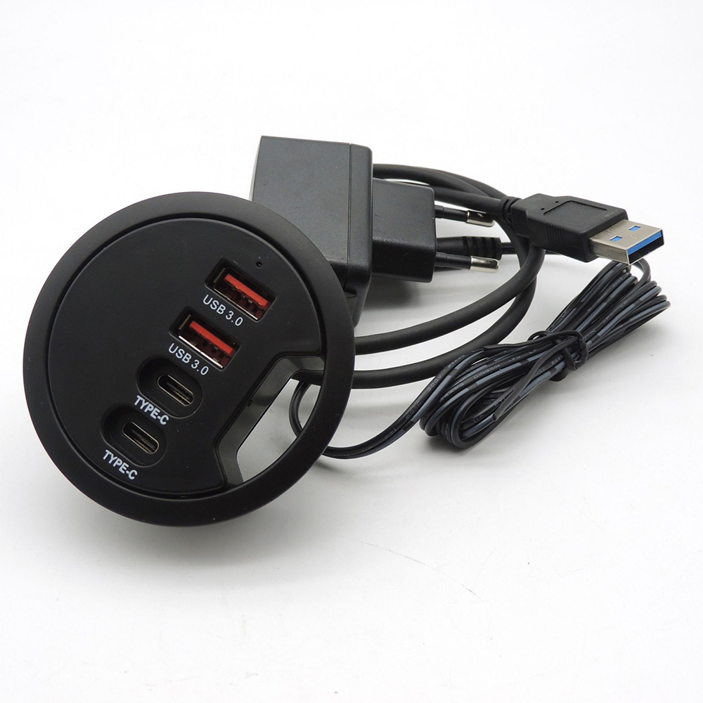 USB Desk Hub USB3.0 HUB With 2 - Desk Setup Hub 评论和价格