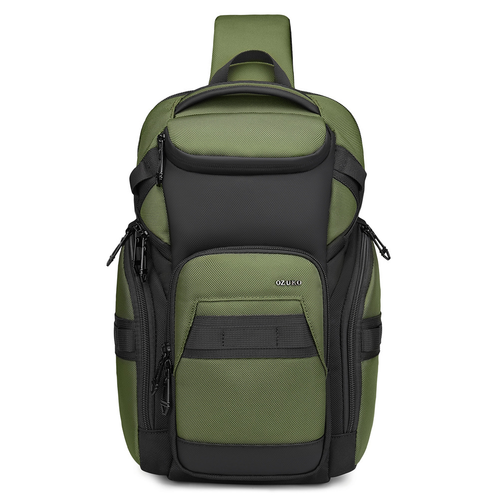 OZUKO Men's Chest Bag Business - Dual Phone Holder 评论和价格