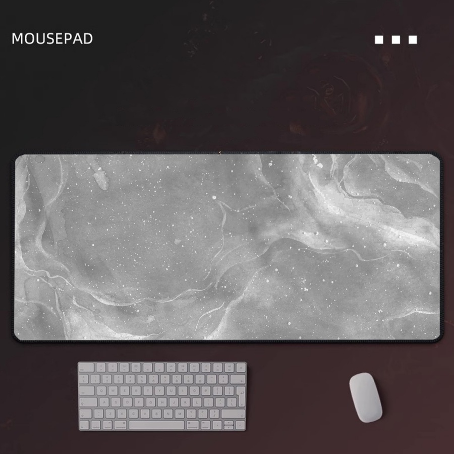Gaming Mousepad Grey Marble La - Desk Setup Grey 评论和价格
