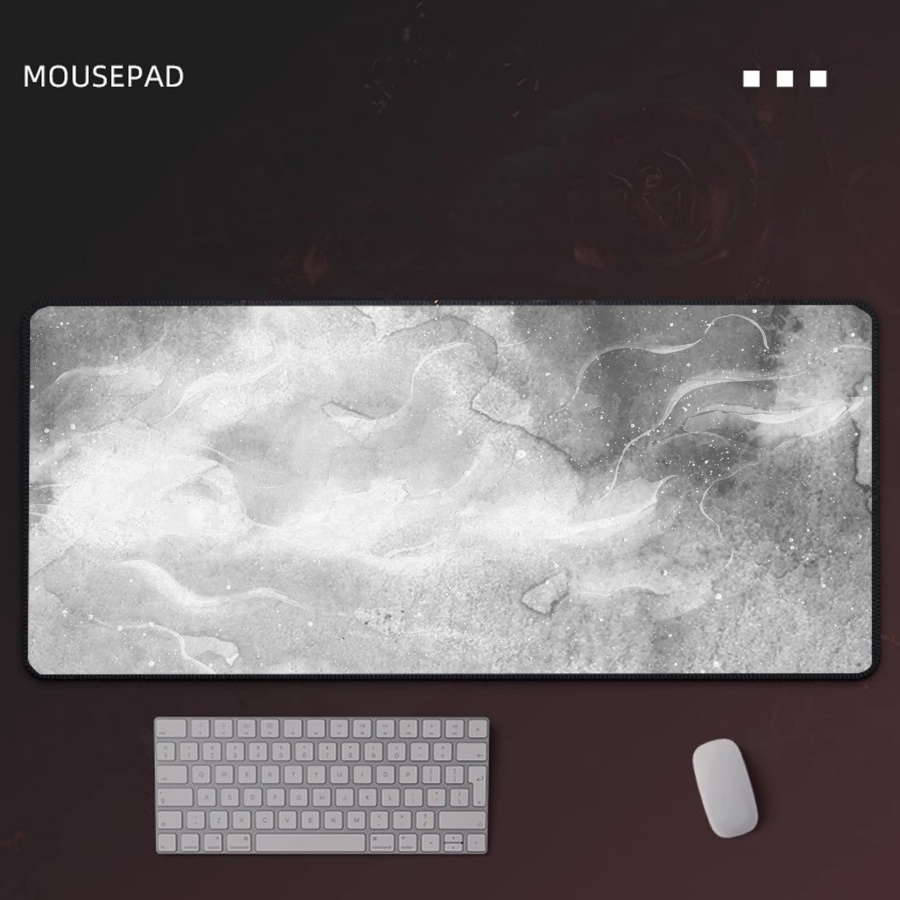 Gaming Mousepad Grey Marble La - Desk Setup Grey 评论和价格