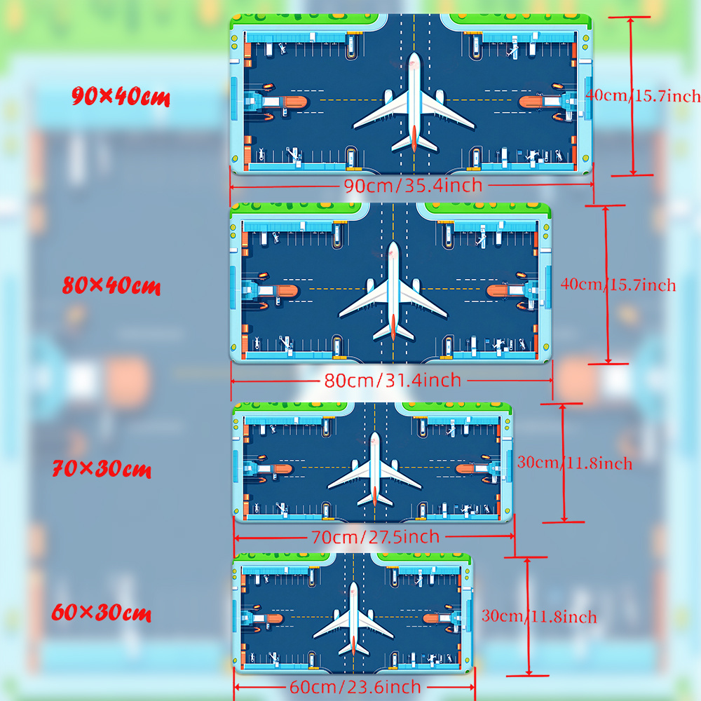 Airplane Runway Mouse Pad Larg - Desk Setup For Gaming 评论和价格