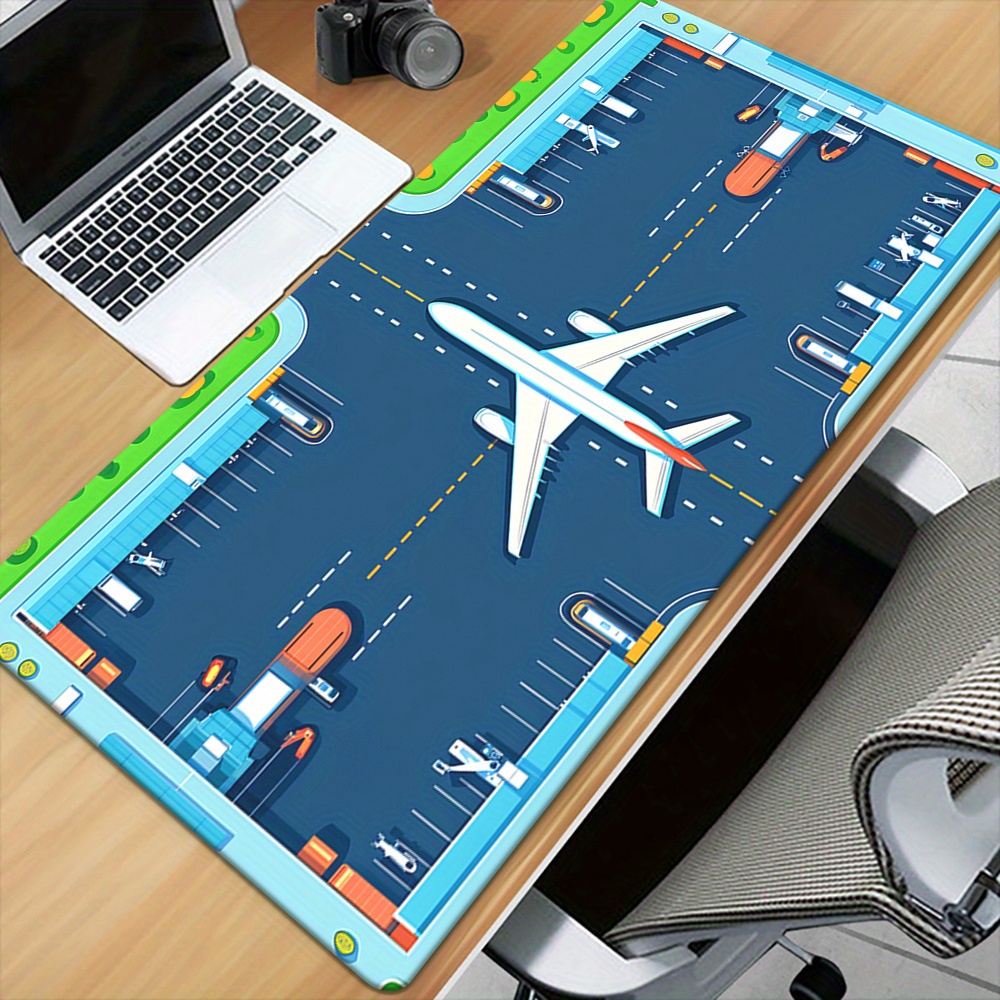 Airplane Runway Mouse Pad Larg - Desk Setup For Gaming 评论和价格