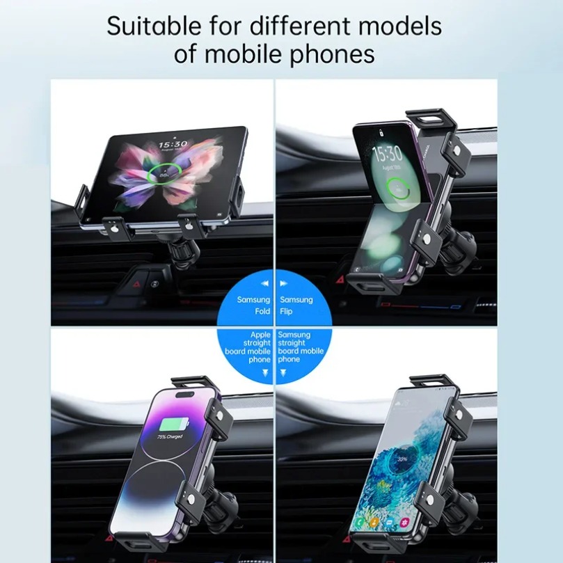 Dual Coil Wireless Fast Car Ch - Dual Phone Holder 评论和价格