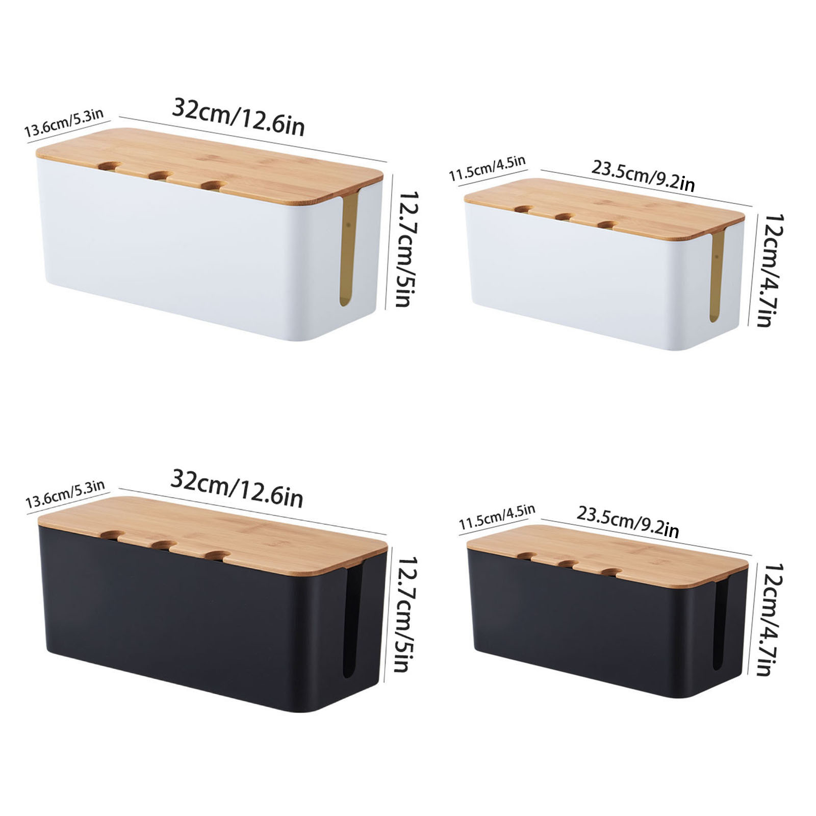 Large Cable Management Box – W - Desk Setup Hub 评论和价格