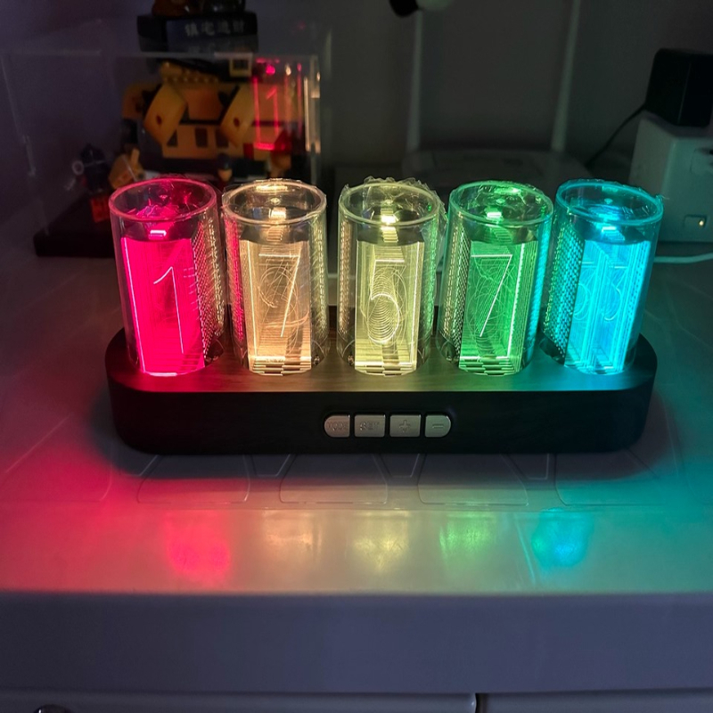 LED Nixie Tube Clock RGB Gamin - Desk Setup Youtube 评论和价格