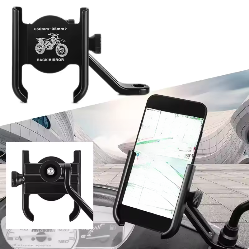 Aluminum Alloy Motorcycle Bicy - Dual Phone Holder 评论和价格