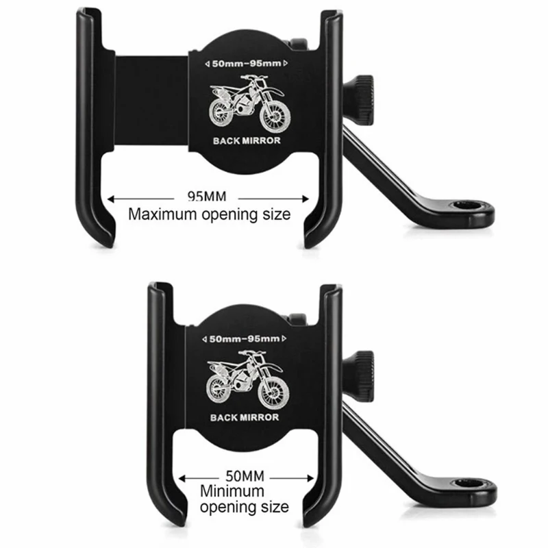 Aluminum Alloy Motorcycle Bicy - Dual Phone Holder 评论和价格