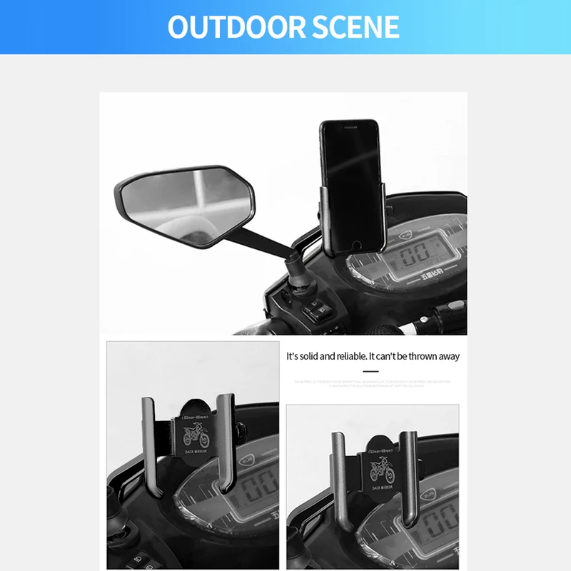 Aluminum Alloy Motorcycle Bicy - Dual Phone Holder 评论和价格