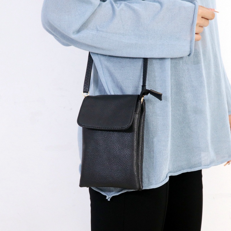 Women Leather Crossbody Phone  - Dual Phone Holder 评论和价格