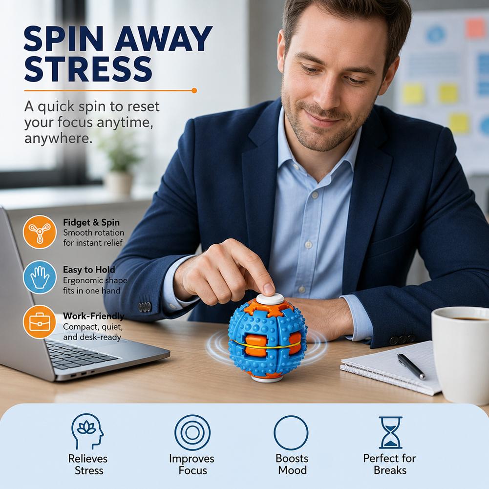Portable Spinning Gear Fidget  - Desk Setup Gear 评论和价格