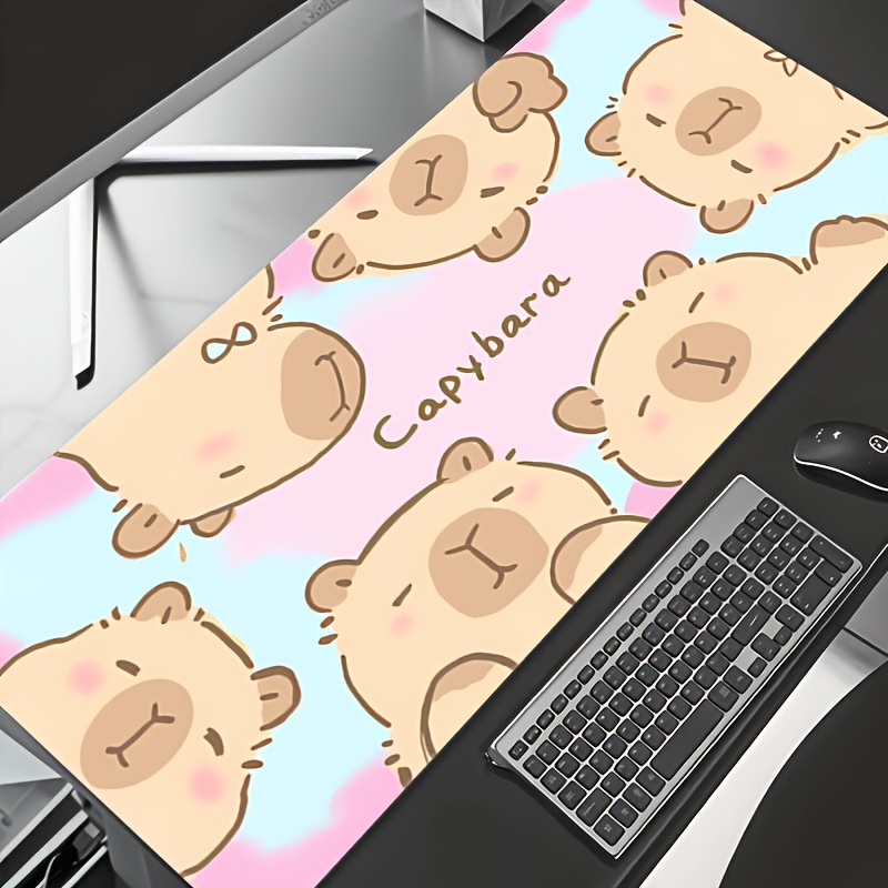 Stylish Cute Cartoon Capybara  - Desk Setup For Gaming 评论和价格