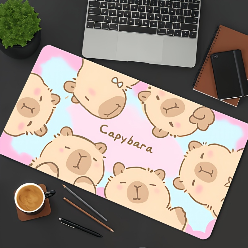 Stylish Cute Cartoon Capybara  - Desk Setup For Gaming 评论和价格