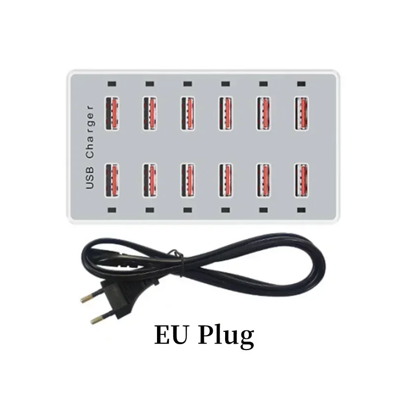USB Charging Station 60W 12-Po - Desk Setup Hub 评论和价格