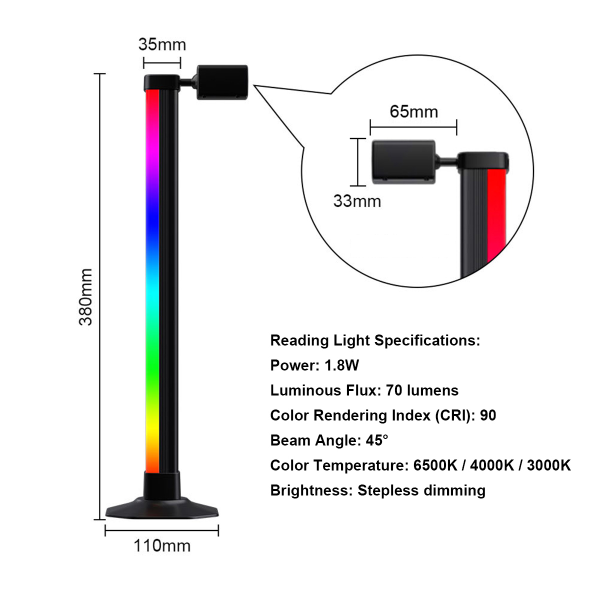Smart Light Bar LED RGB Music  - Desk Setup For Gaming 评论和价格
