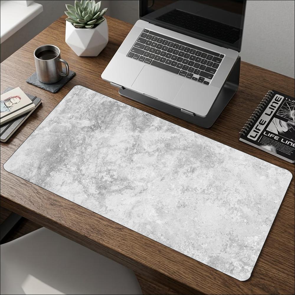 Minimalist Grey Marble Texture - Desk Setup Grey 评论和价格