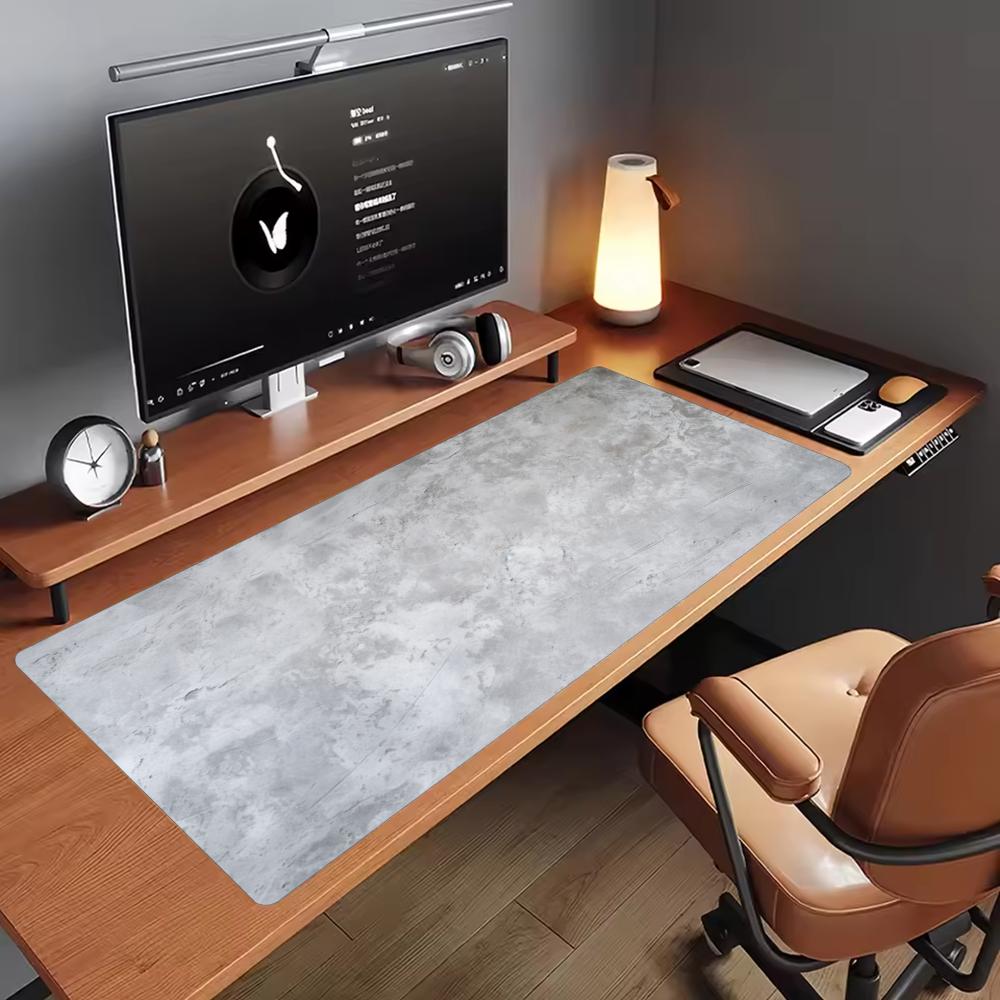 Minimalist Grey Marble Texture - Desk Setup Grey 评论和价格